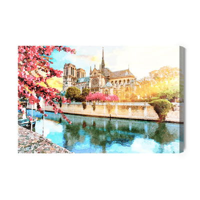 Ljuddämpande tavla - Notre dame cathedral painted