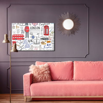Ljuddämpande tavla - Famous symbols of London
