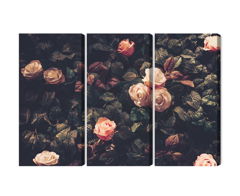 Ljuddämpande tavla - Pastel roses in vintage style