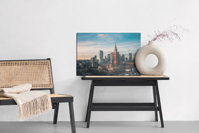 Ljuddämpande tavla - Tall buildings in Warsaw