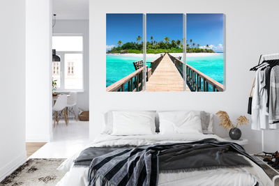 Ljuddämpande tavla - 3d pier in the maldives