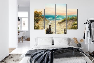 Ljuddämpande tavla - Painted sand dunes