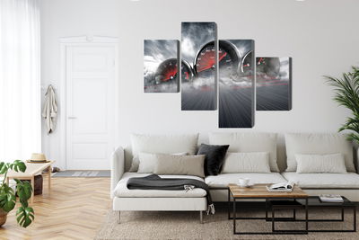 Ljuddämpande tavla - High speed car counters