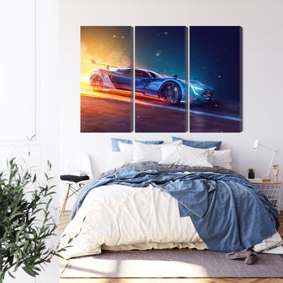 Ljuddämpande tavla - 3d futuristic sports car