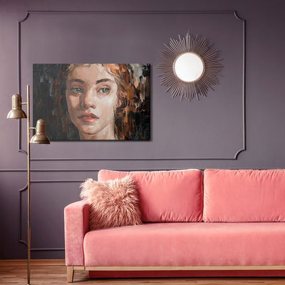 Ljuddämpande tavla - Portrait of a young, dreamy