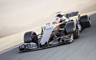 Ljuddämpande tavla - Formula 1 car