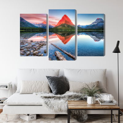 Ljuddämpande tavla - Swiftcurrent lake in the Usa