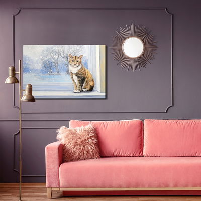 Ljuddämpande tavla - Cat on the background
