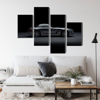 Ljuddämpande tavla - Sports car on a dark