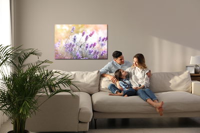 Ljuddämpande tavla - Of flowering lavender