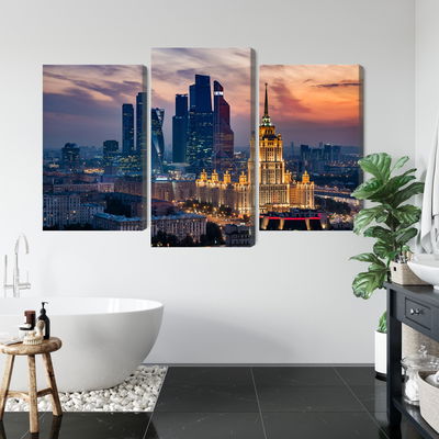 Ljuddämpande tavla - Aerial view of the moscow