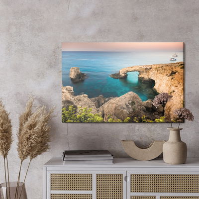 Ljuddämpande tavla - Rock formations by the sea