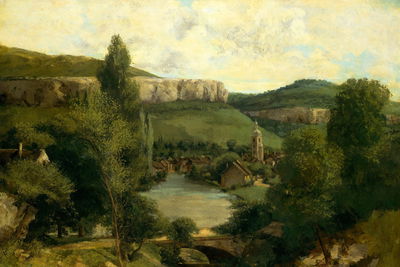 Ljuddämpande tavla - Gustave courbet "ornans