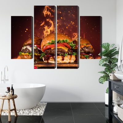 Ljuddämpande tavla - Tasty burgers