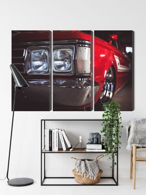 Ljuddämpande tavla - Headlight on an old car