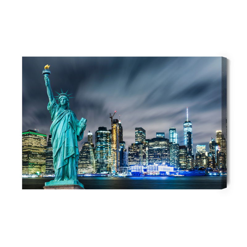 Ljuddämpande tavla - Statue of liberty against