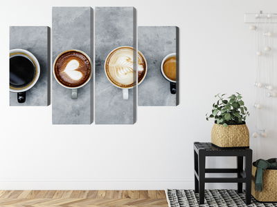 Ljuddämpande tavla - Cups with coffee