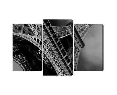 Ljuddämpande tavla - Black and white eiffel tower