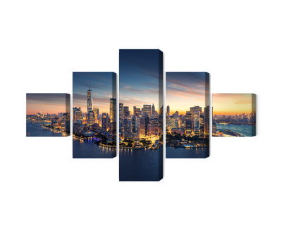 Ljuddämpande tavla - New York city panorama