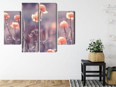 Ljuddämpande tavla - Spring 3d flowers