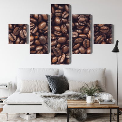 Ljuddämpande tavla - Roasted coffee beans