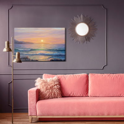 Ljuddämpande tavla - Sunrise and the sea