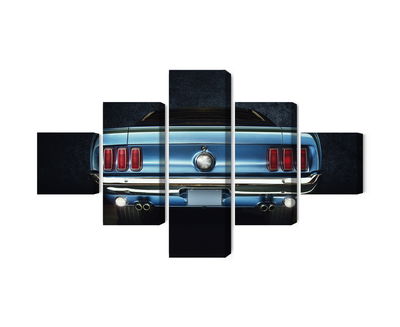 Ljuddämpande tavla - The back of an old ford