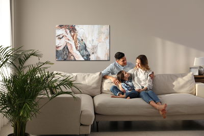 Ljuddämpande tavla - Portrait of a girl