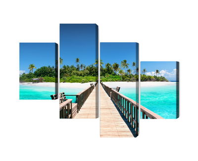 Ljuddämpande tavla - 3d pier in the maldives