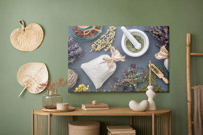 Ljuddämpande tavla - Lavender with herbs