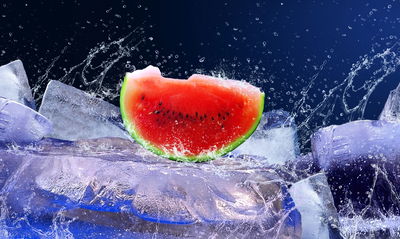 Ljuddämpande tavla - Watermelon on ice