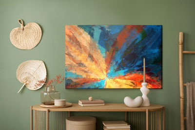 Ljuddämpande tavla - Abstract color variation