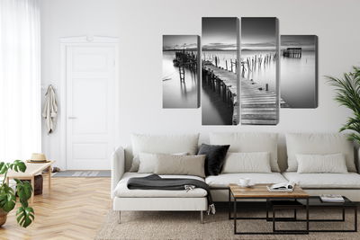 Ljuddämpande tavla - A dilapidated pier