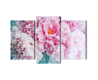 Ljuddämpande tavla - 3d peony bouquet