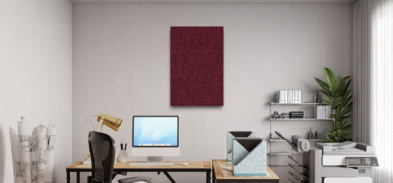 Sound absorbing notice board – Vertical mounting Sound absorbing notice board – Vertical mounting