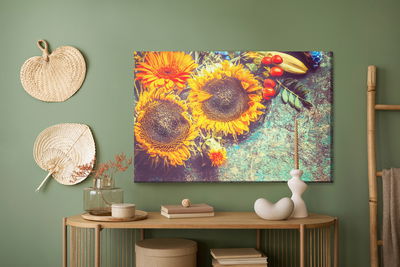 Ljuddämpande tavla - Autumn floral composition