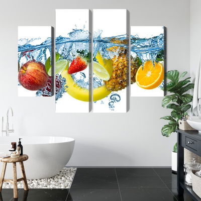 Ljuddämpande tavla - Fresh fruit in the water