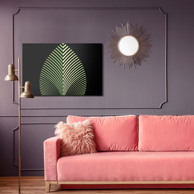 Ljuddämpande tavla - Abstract leaves pattern