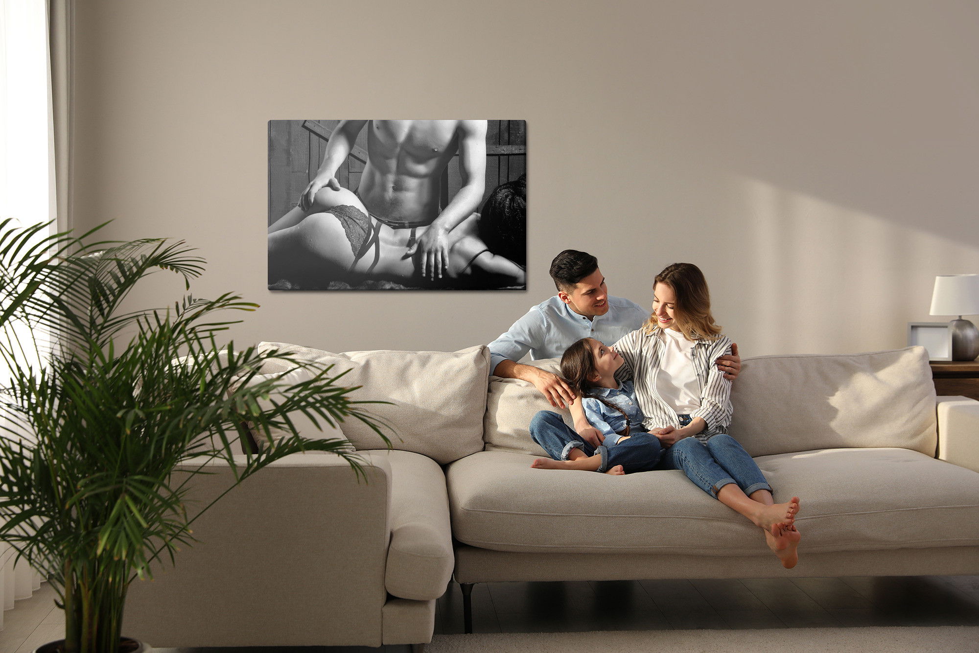 Ljuddämpande tavla - Sensual couple