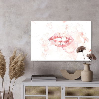 Ljuddämpande tavla - Mouth in watercolor