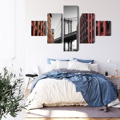 Ljuddämpande tavla - Manhattan bridge view