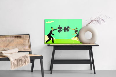 Ljuddämpande tavla - Pair connecting a vintage