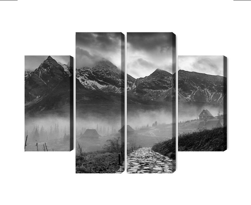 Ljuddämpande tavla - Hala gasienicowa in black