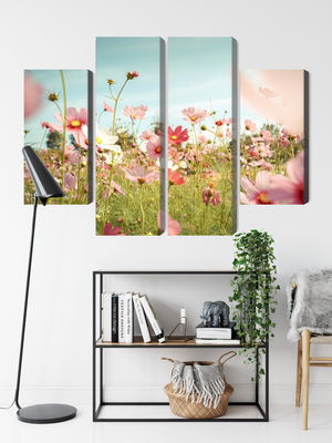 Ljuddämpande tavla - Cosmos flowers in the garden