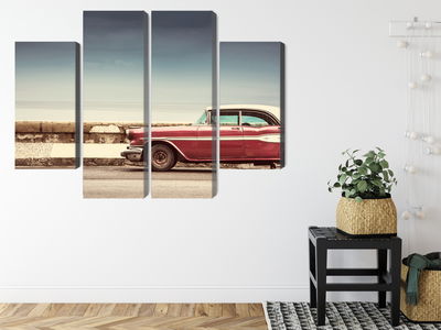 Ljuddämpande tavla - Old american retro car