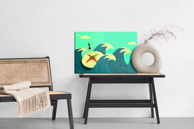 Ljuddämpande tavla - Woman on the dial among