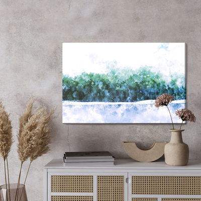 Ljuddämpande tavla - Abstract forest - watercolour