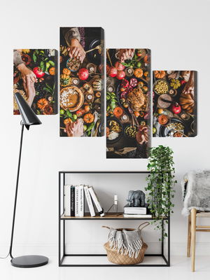 Ljuddämpande tavla - The table was set abundantly