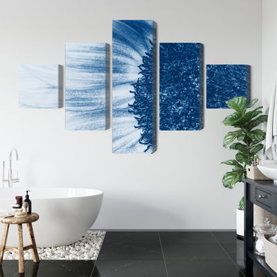 Ljuddämpande tavla - Blue sunflower on a macro