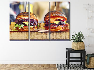 Ljuddämpande tavla - Vegan burgers